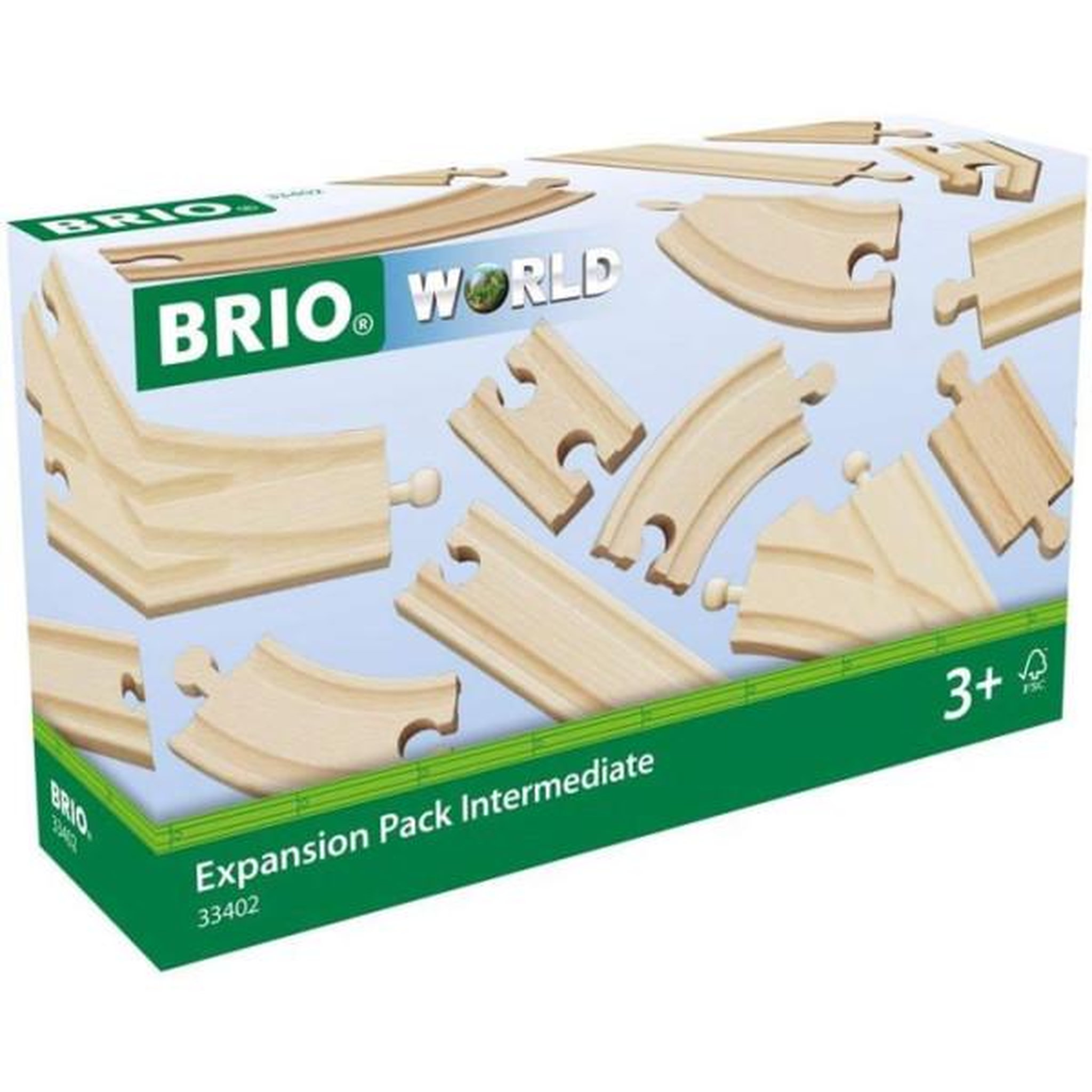 Voir la diapositive 3 : Brio Coffret evolution intermédiaire 16 rails - brio - 33402 - circuit de train en bois pour enfant des 3 ans