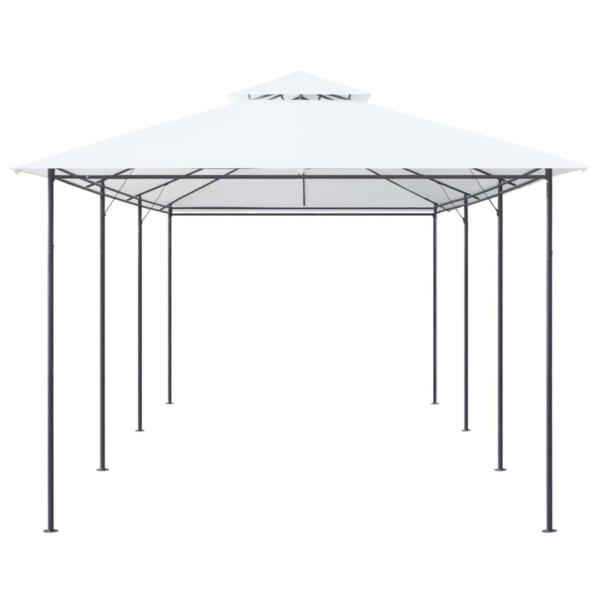 Voir la diapositive 2 : VIDAXL Belvedere 600x298x270 cm Blanc 180 g/m^2