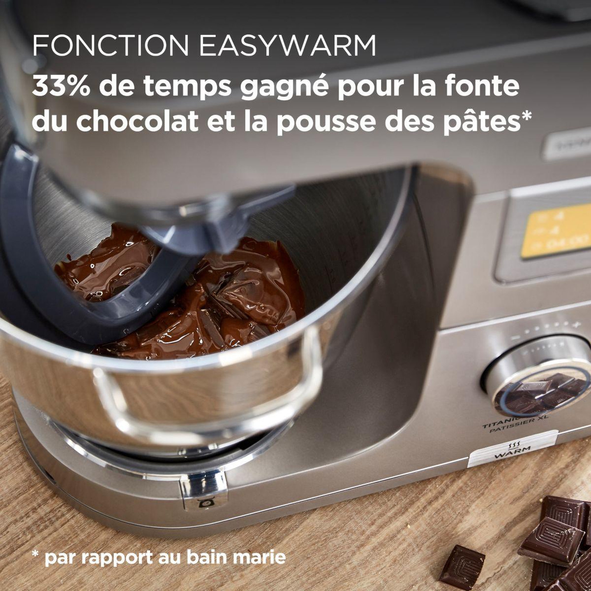 Voir la diapositive 3 : KENWOOD Robot pâtissier kwl90.009si titanium chef patissier xl