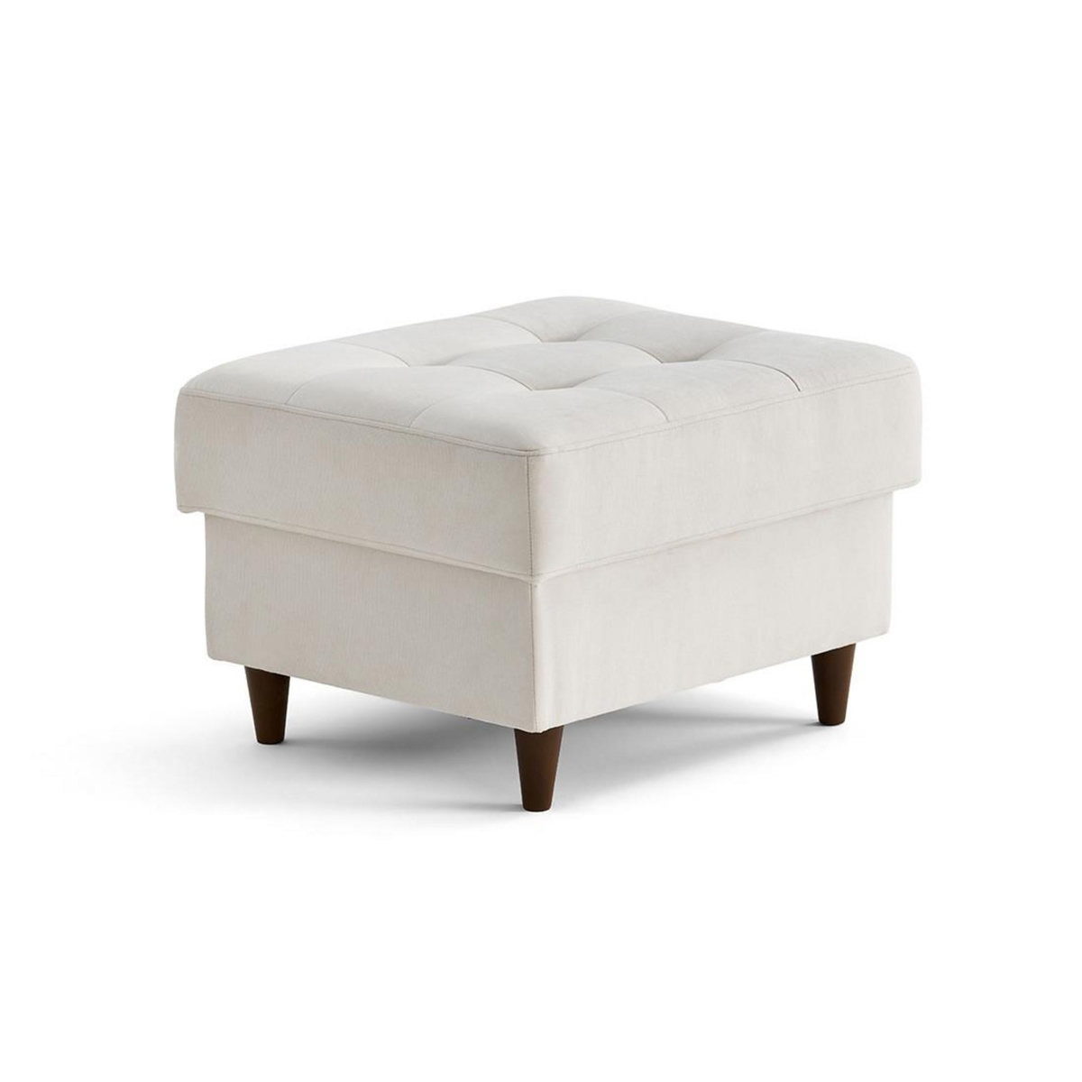 LISA DESIGN Anna - pouf en velours - pieds en bois