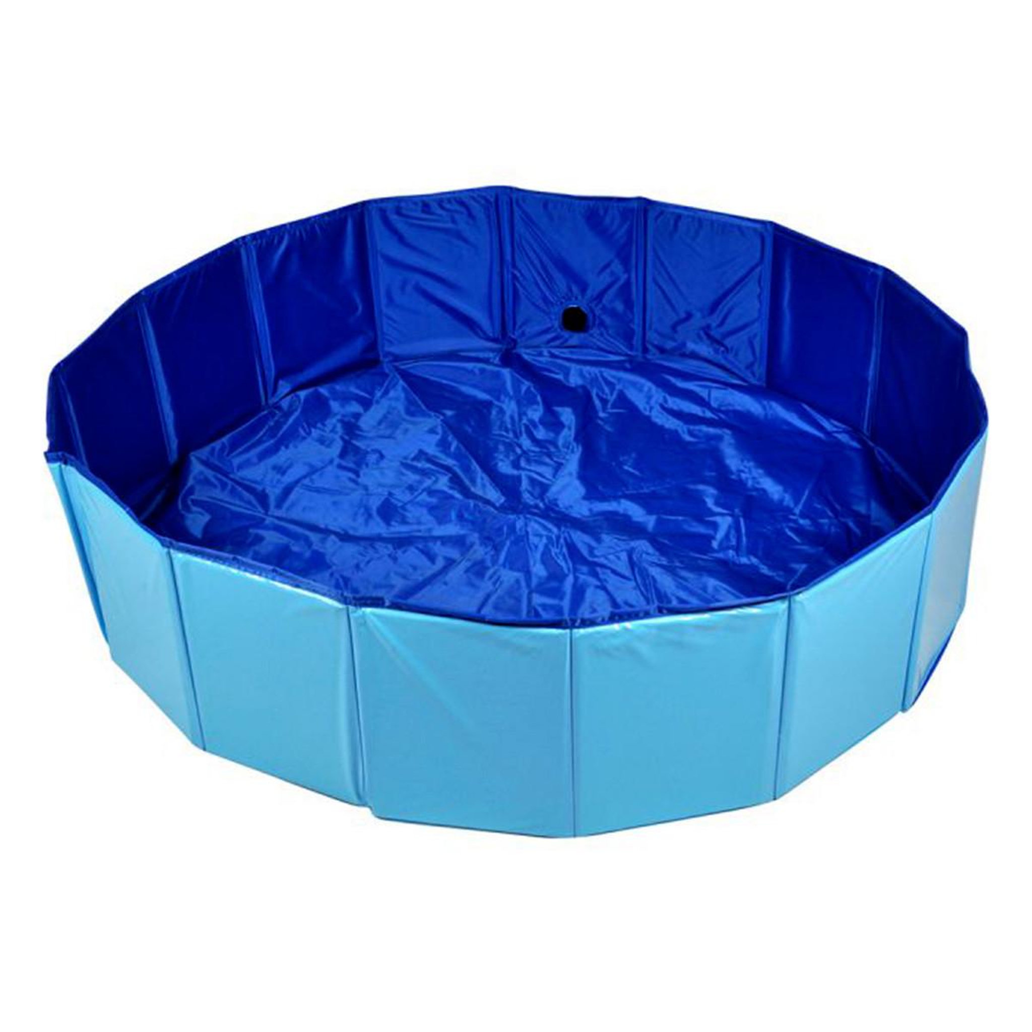 Voir la diapositive 1 : LOVE STORY Piscine pour chien  robinet  120cm bleu