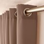 Voir la diapositive 2 : TOILINUX Rideau uni avec oeillets - 140 x 240 cm