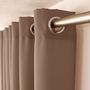 Voir la diapositive 2 : TOILINUX Rideau uni avec oeillets - 140 x 240 cm