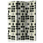 Voir la diapositive 1 : Paris Prix Paravent 3 Volets  Black & White Dots  135x172cm