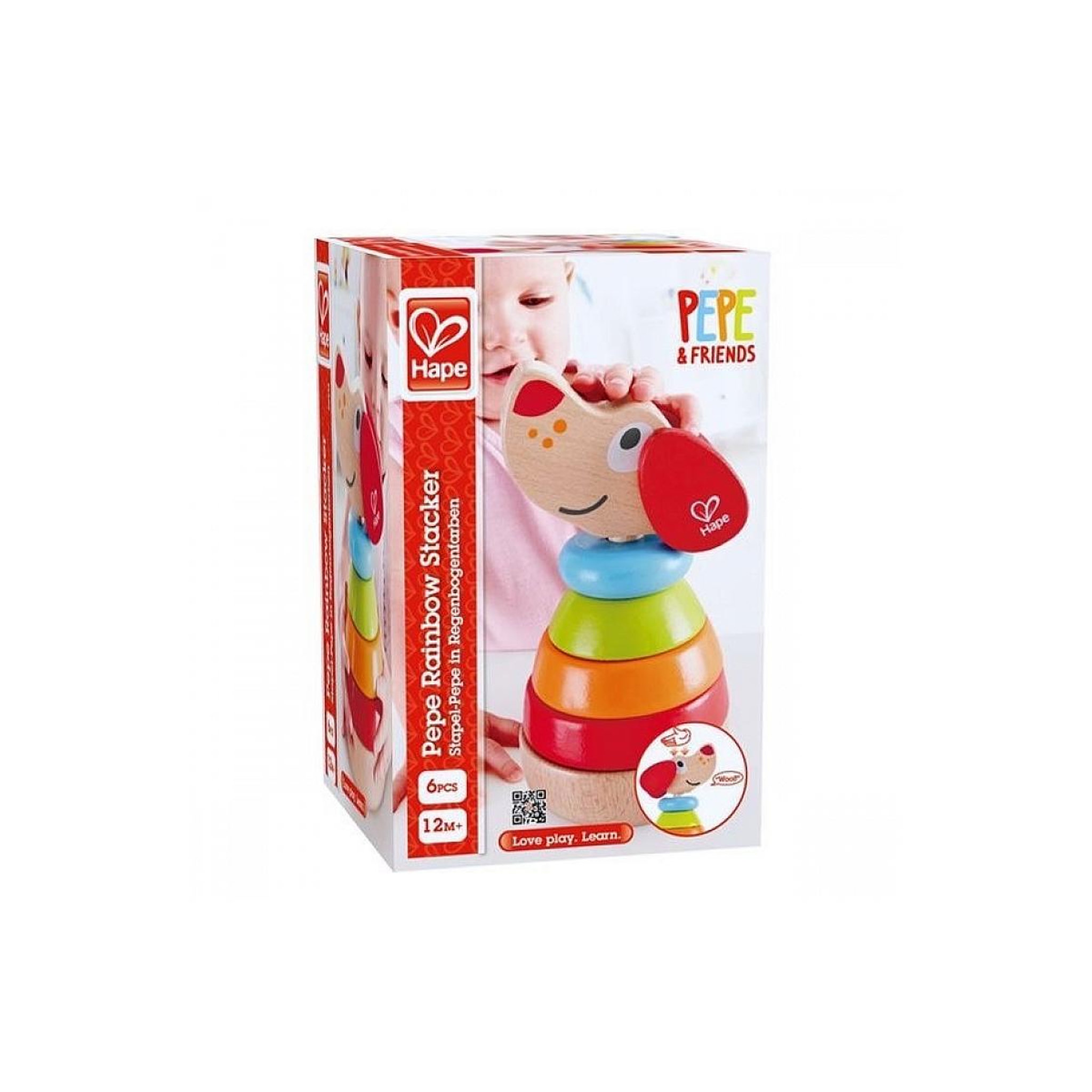 Hape Puppy arc en ciel a empiler