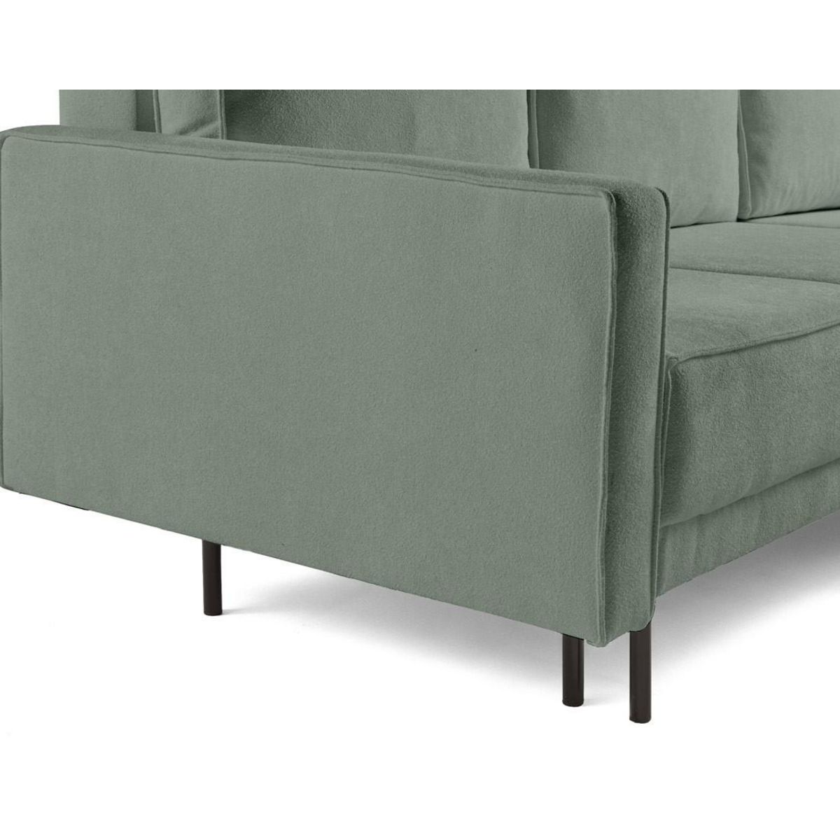 BEST MOBILIER Charlie - canapé d'angle réversible 4 places - convertible avec coffre - en tissu