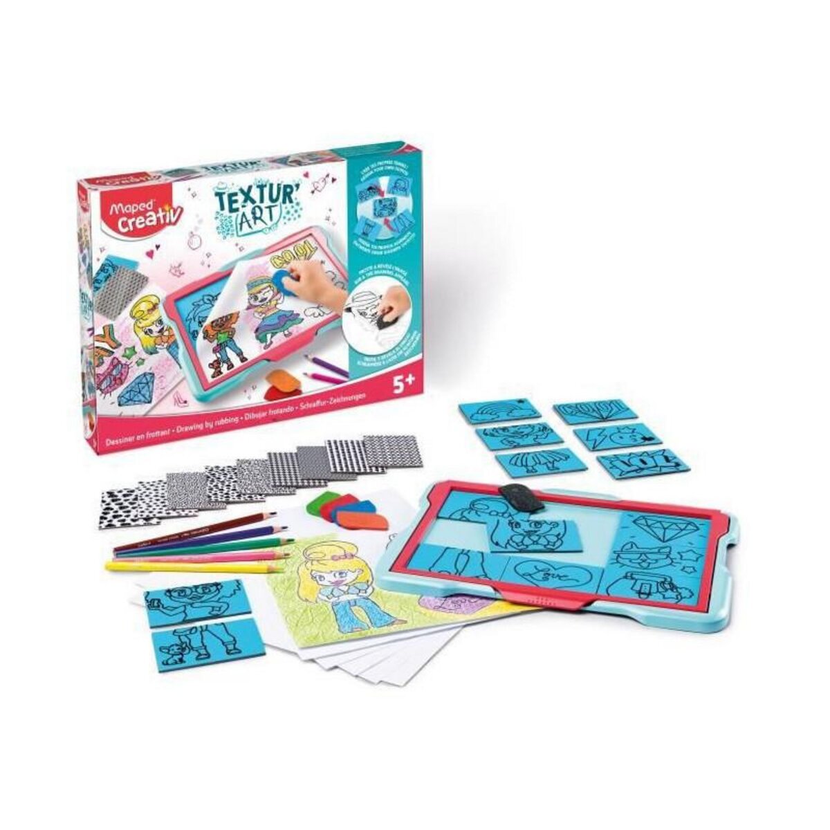 Joustra MAPED CREATIV - Tablette de dessin TexturArt Fashion