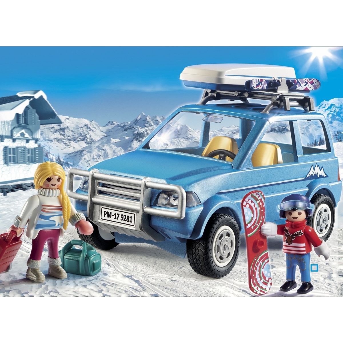 PLAYMOBIL 9281 - Family Fun - Voiture de montagne coffre 
