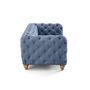 Voir la diapositive 6 : LISA DESIGN Walter - canapé 2 places chesterfield en velours - pieds bois