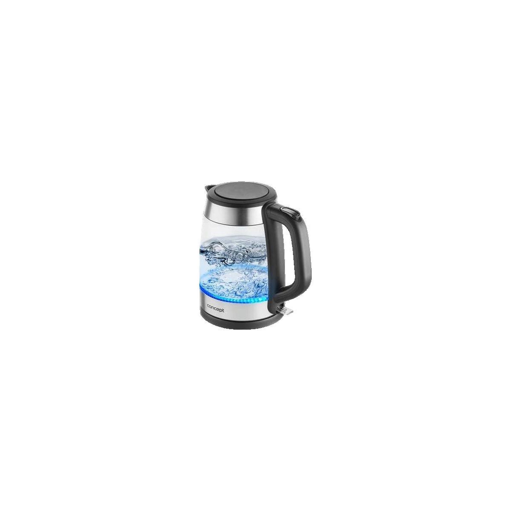 LA BOITE CONCEPT Bouilloire Concept Solution en verre borosilicaté 1,7 L 2200 W noire