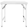 Voir la diapositive 2 : VIDAXL Table de travail pliable de cuisine 85x60x80cm Acier inoxydable