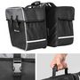 Voir la diapositive 4 : tectake Sacoche de vélo 35 litres pour porte bagages arrière