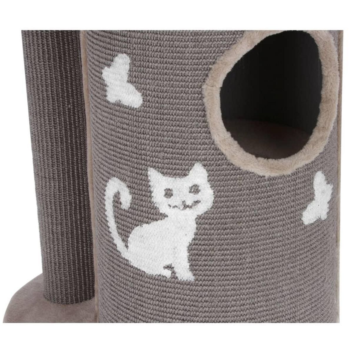 KERBL Kerbl Arbre a chat Tiana 130 cm Gris