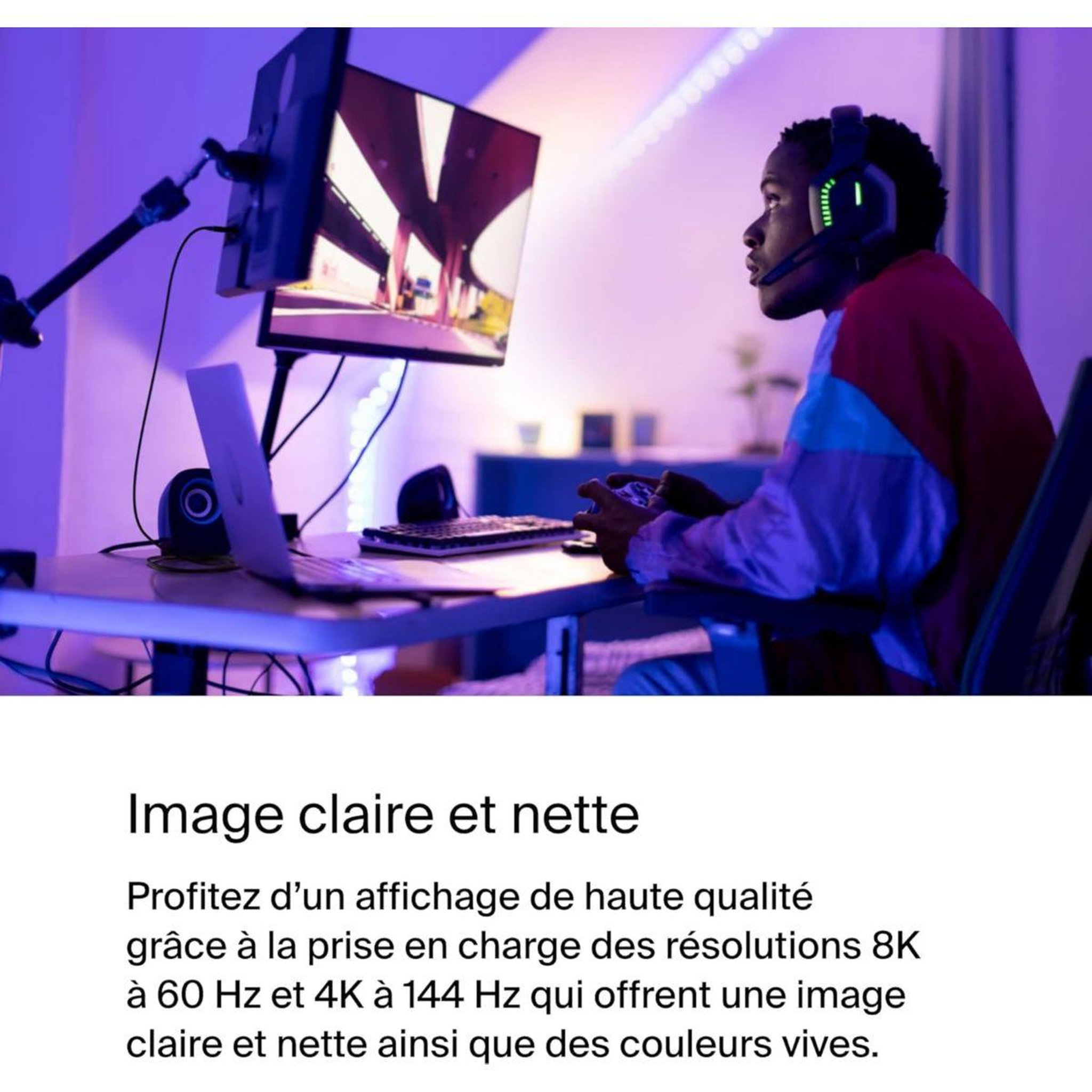 Voir la diapositive 5 : Belkin Connecteur vers DisplayPort 1.4 noir 2M