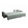 Voir la diapositive 6 : CONCEPT USINE Canapé convertible d'angle réversible 4 places velours côtelé beige COSY