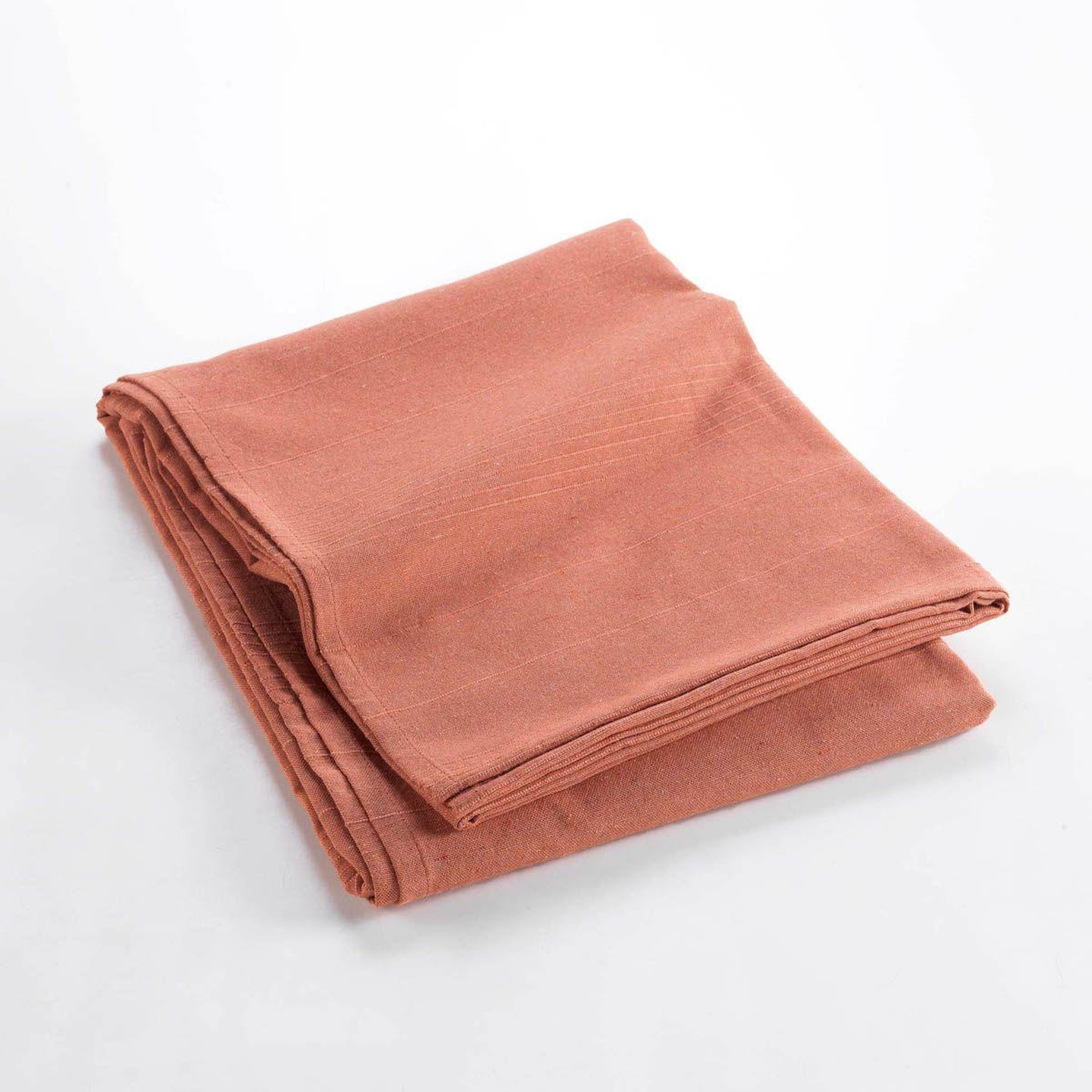 Voir la diapositive 2 : Douceur d'Intérieur Plaid uni en coton  lucile  220x240cm rose