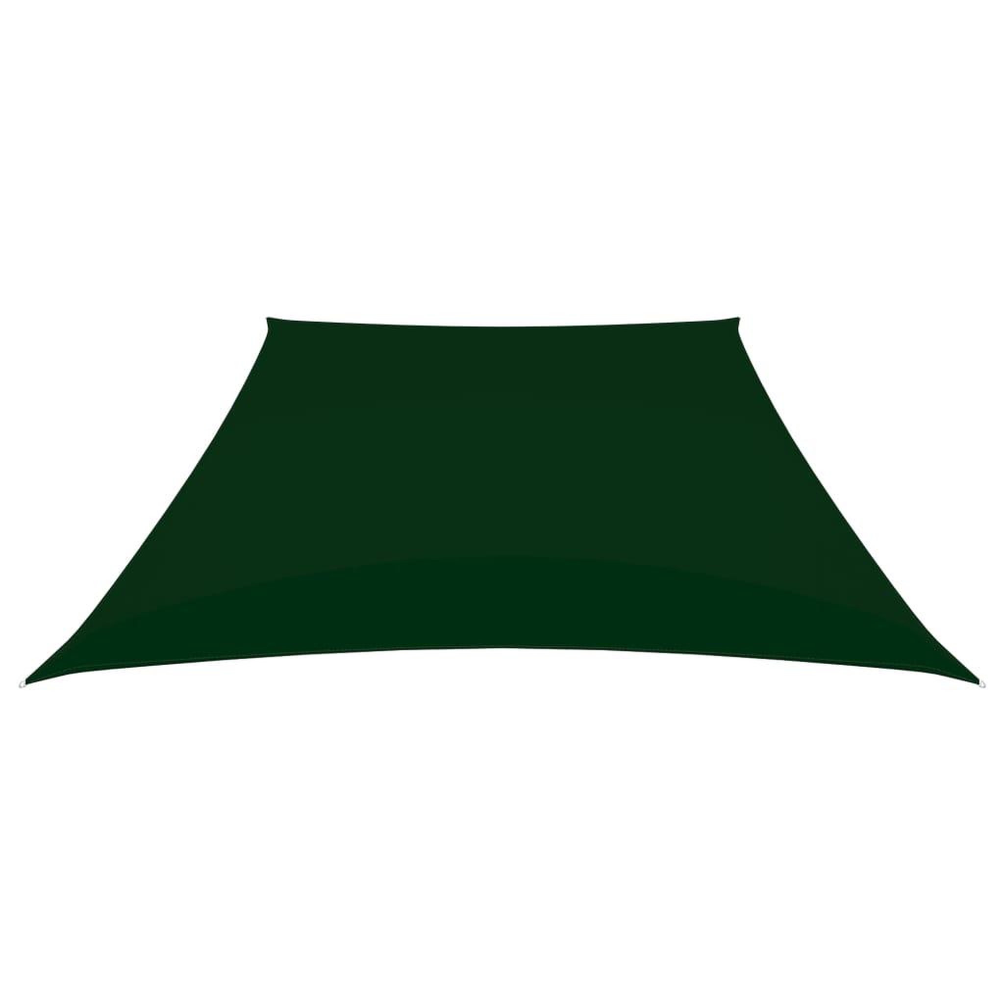 Voir la diapositive 2 : VIDAXL Voile de parasol Tissu Oxford trapeze 3/5x4 m Vert fonce