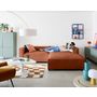 Voir la diapositive 2 : LISA DESIGN Ela - canapé d'angle droit 4 places - en tissu velours relief