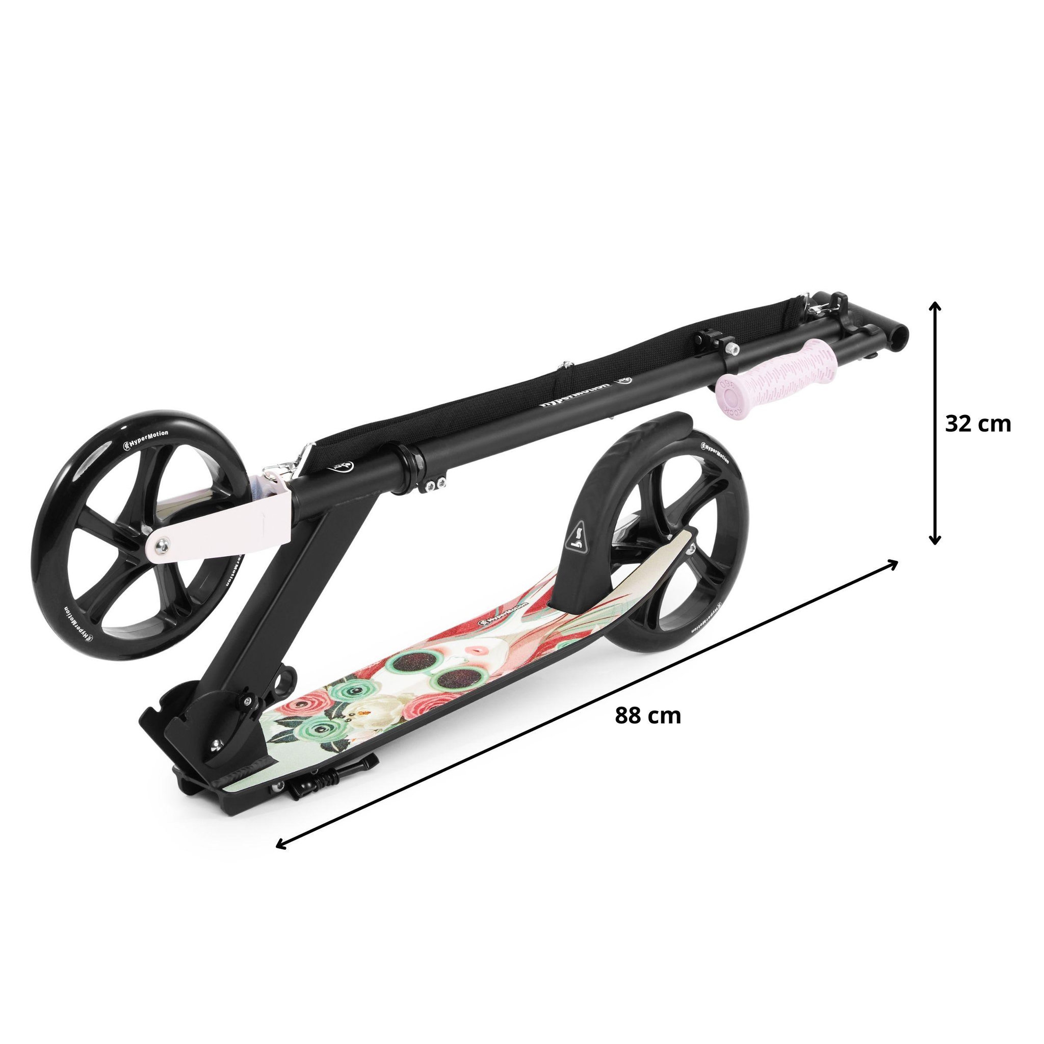 Voir la diapositive 5 : HYPERMOTION Trottinette Enfant +7 ans 100kg, Pliable - Hauteur réglable 88/93/98cm - ABEC-7 Roues 200 mm