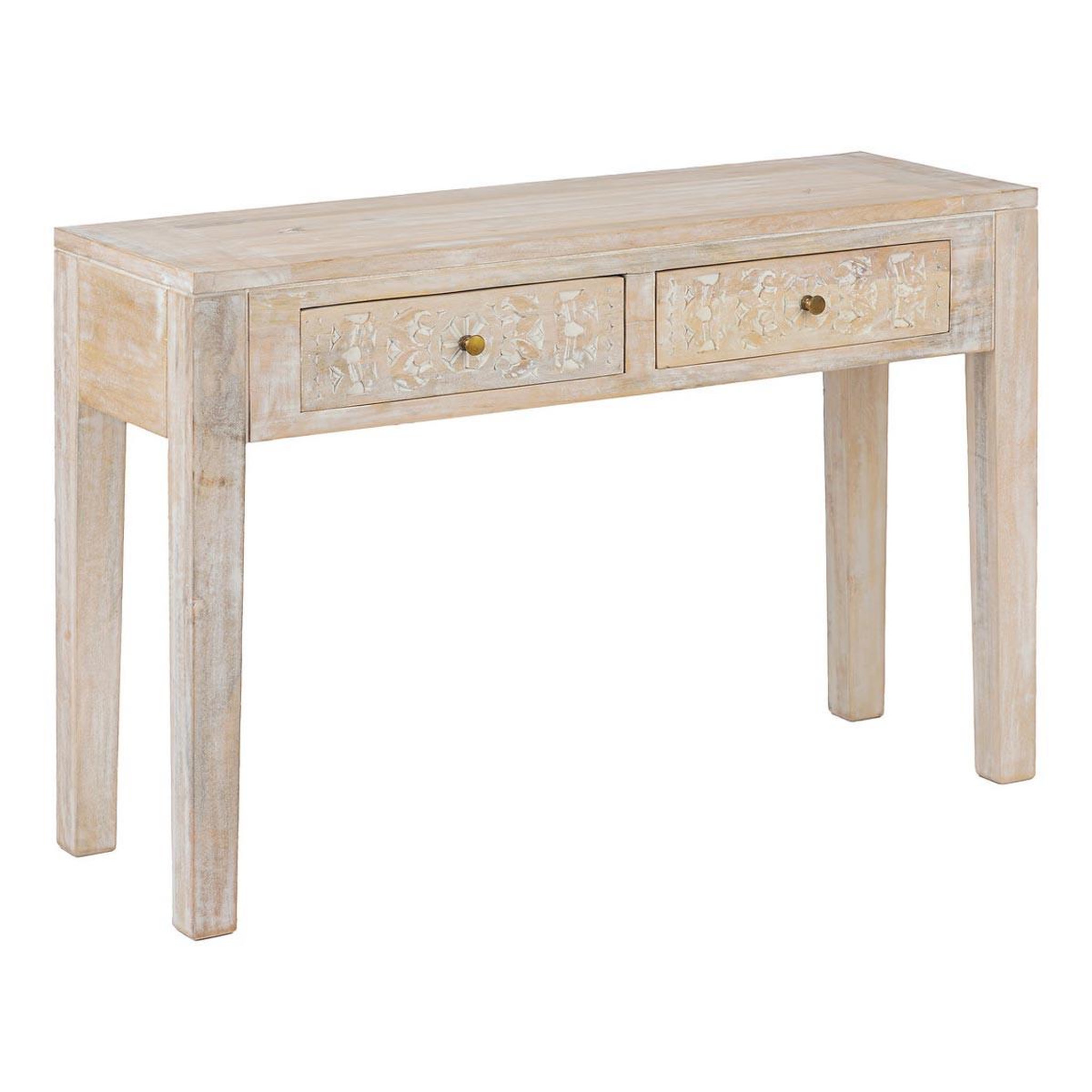 ATMOSPHERA Console 2 tiroirs  shirel  120cm naturel