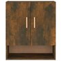 Voir la diapositive 5 : VIDAXL Armoire murale Chene fume 60x31x70 cm Bois d'ingenierie