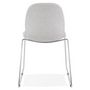 Voir la diapositive 5 : Paris Prix Chaise Design en Tissu  Sluna  85cm Gris & Chromé
