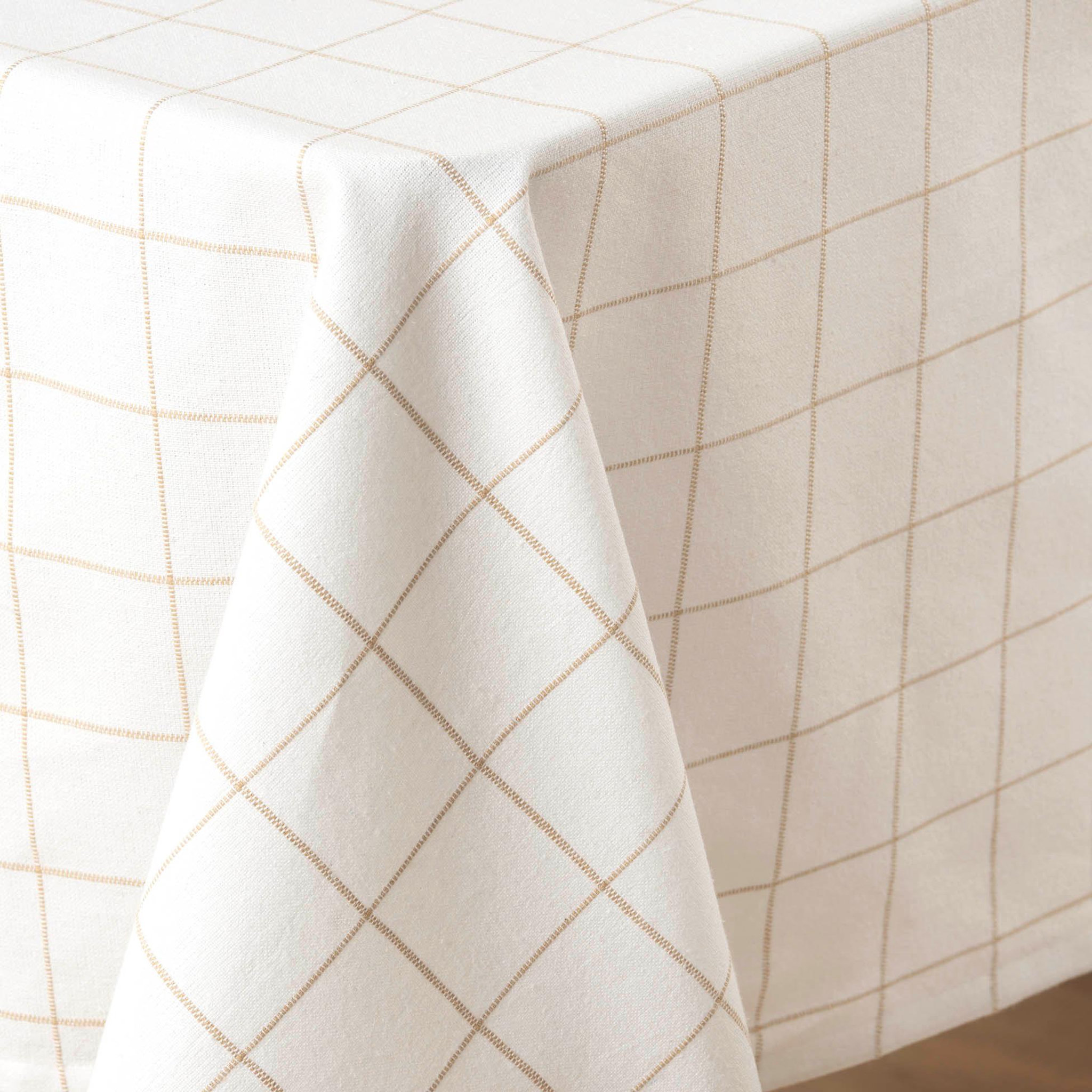 Voir la diapositive 3 : Eden Nappe tisse a carreaux axelle design et moderne