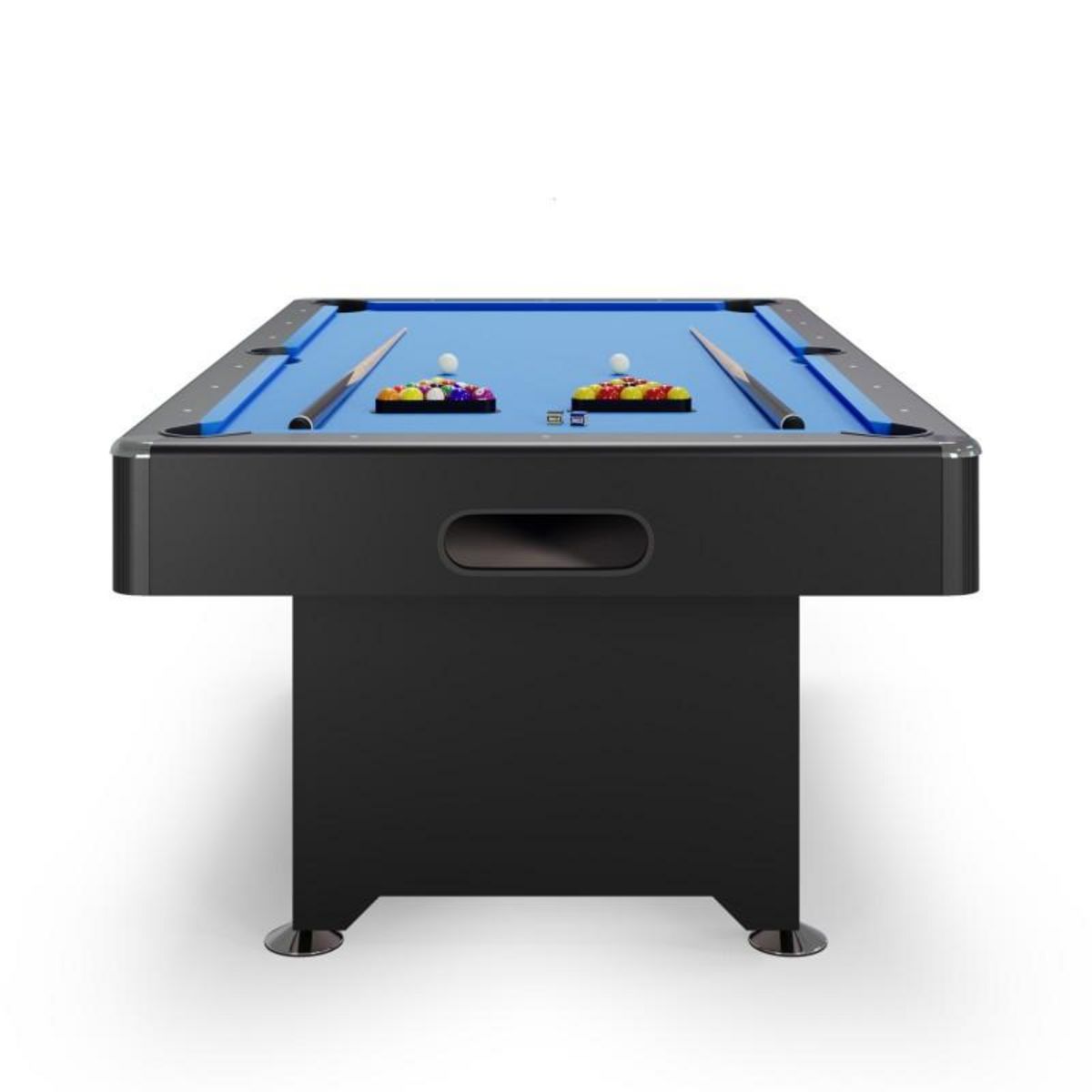 SOKKER Billard Américain convertible Table dinatoire - 212 x 118 x 86 cm - Retour de boules automatique et Accessoires inclus