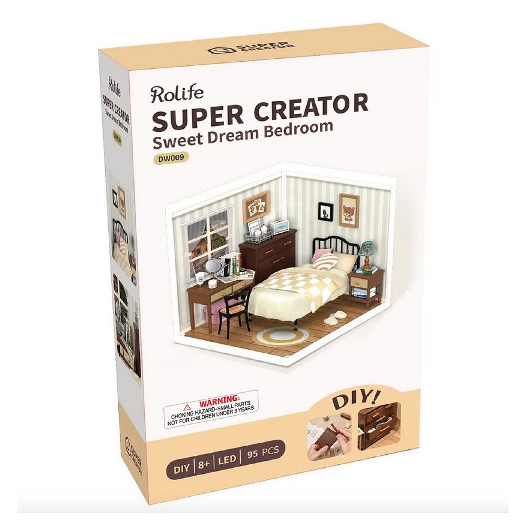 Voir la diapositive 3 : ROBOTIME Maquette Super creator DIY Sweet Dream Bedroom