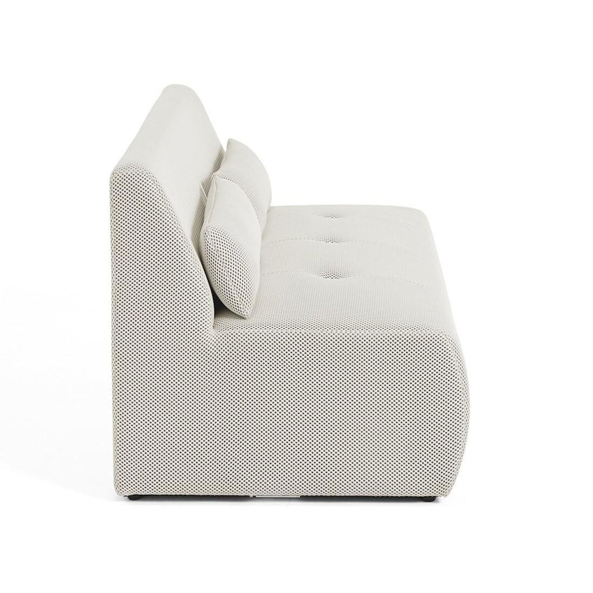 LISA DESIGN Onyx - canapé droit 2 places - en tissu mailles 3d