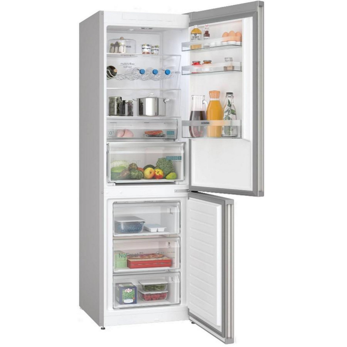 Siemens Réfrigérateur combiné 60cm 321l inox - KG36NXIDF