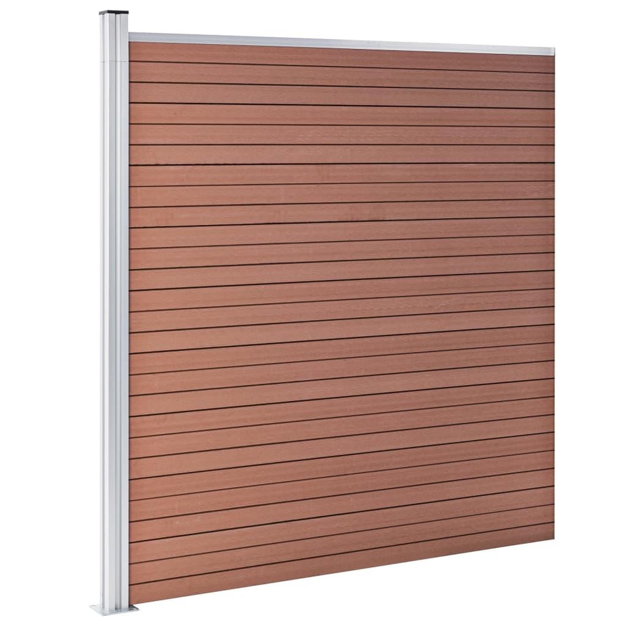Voir la diapositive 5 : VIDAXL Cloture de jardin WPC 1391x186 cm Marron