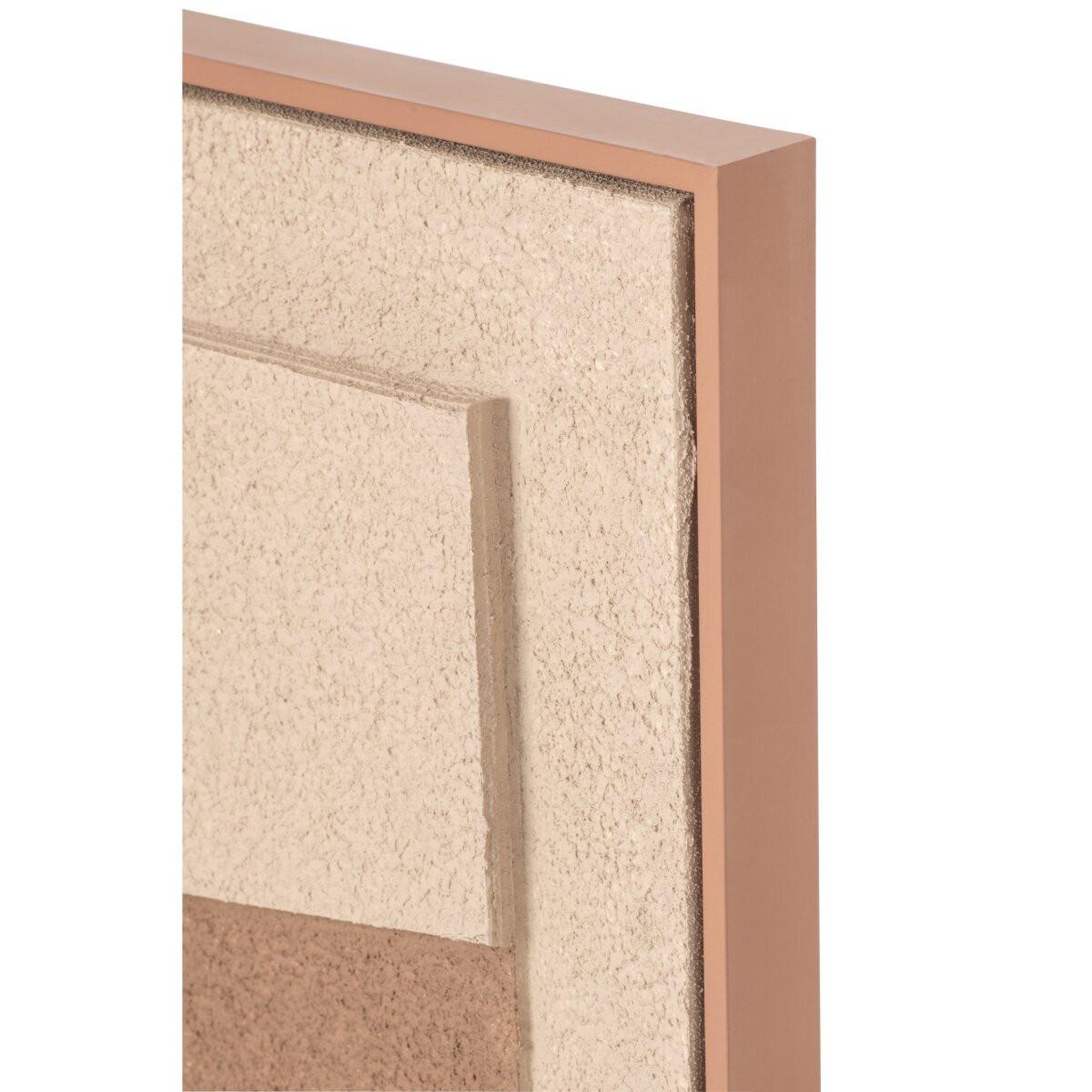 Voir la diapositive 2 : J-LINE Tableau Déco Formes  Inès  82x102cm Marron