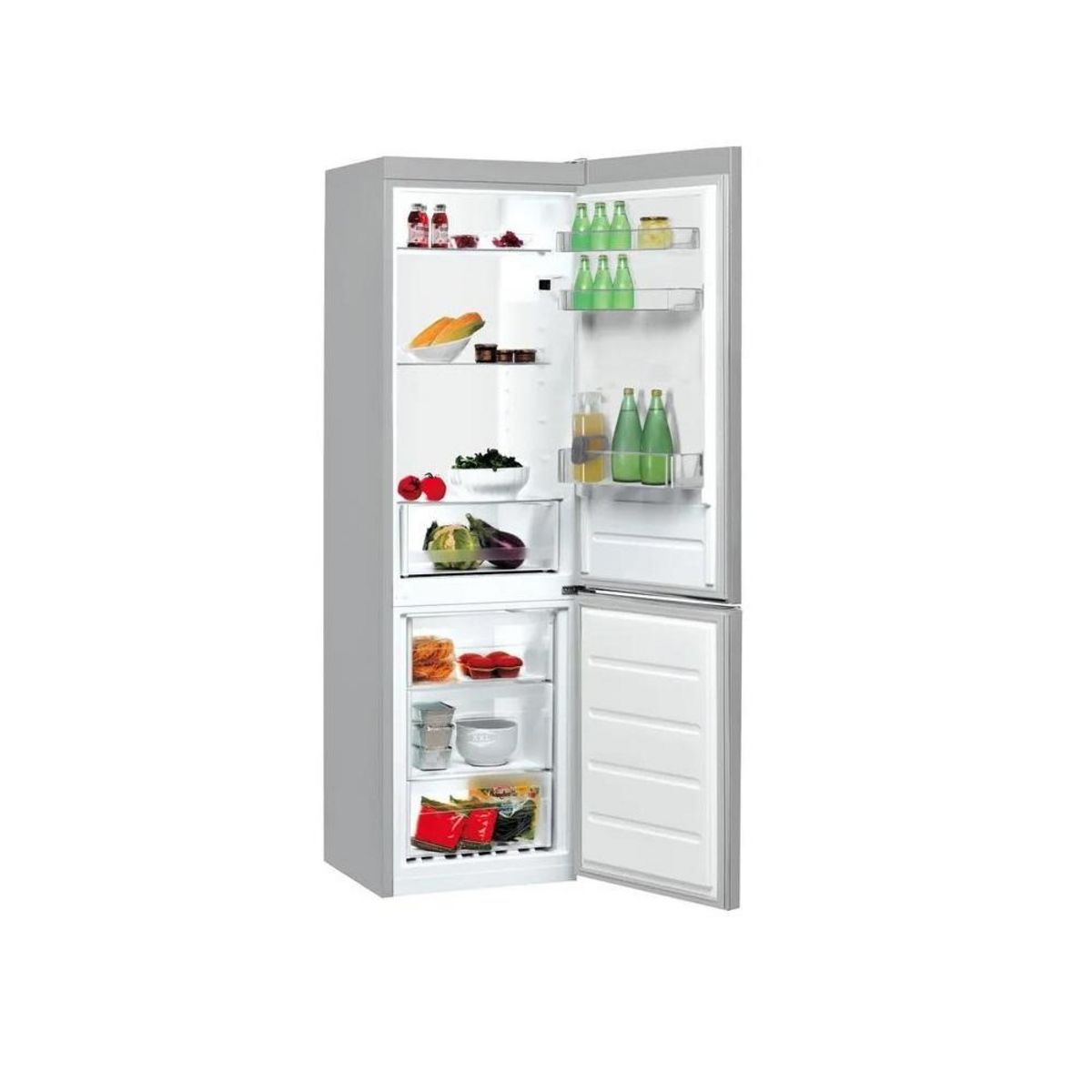 Indesit Réfrigérateur combiné 60cm 308l silver - LI7S2ESFR