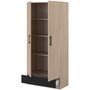 Voir la diapositive 4 : Armoire 2 portes 1 tiroir L78 cm MIA