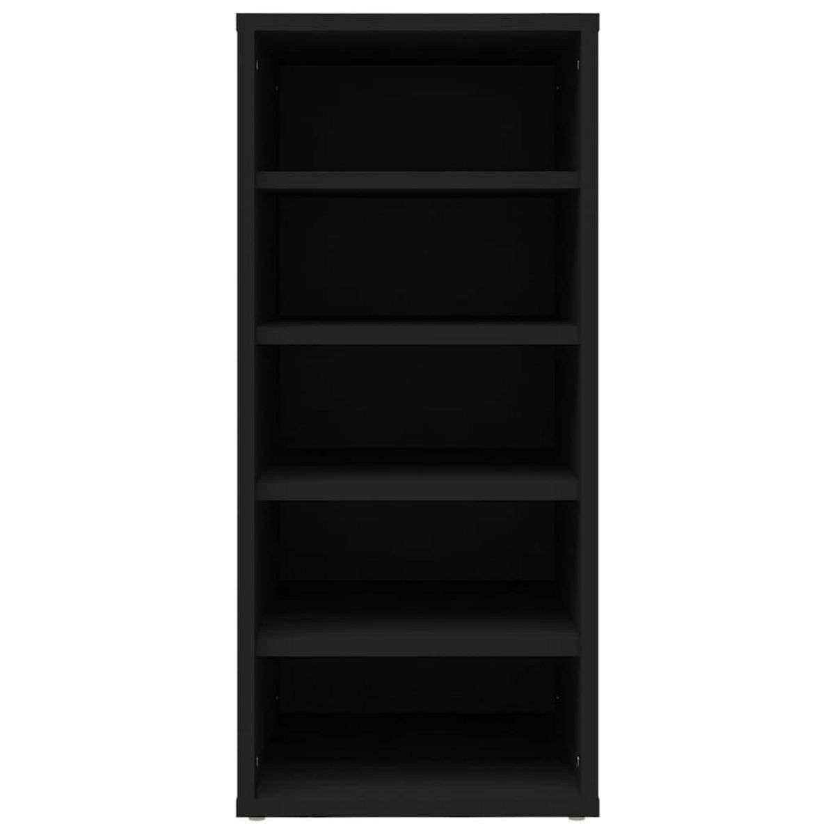 VIDAXL Armoire a chaussures Noir 31,5x35x70 cm Agglomere