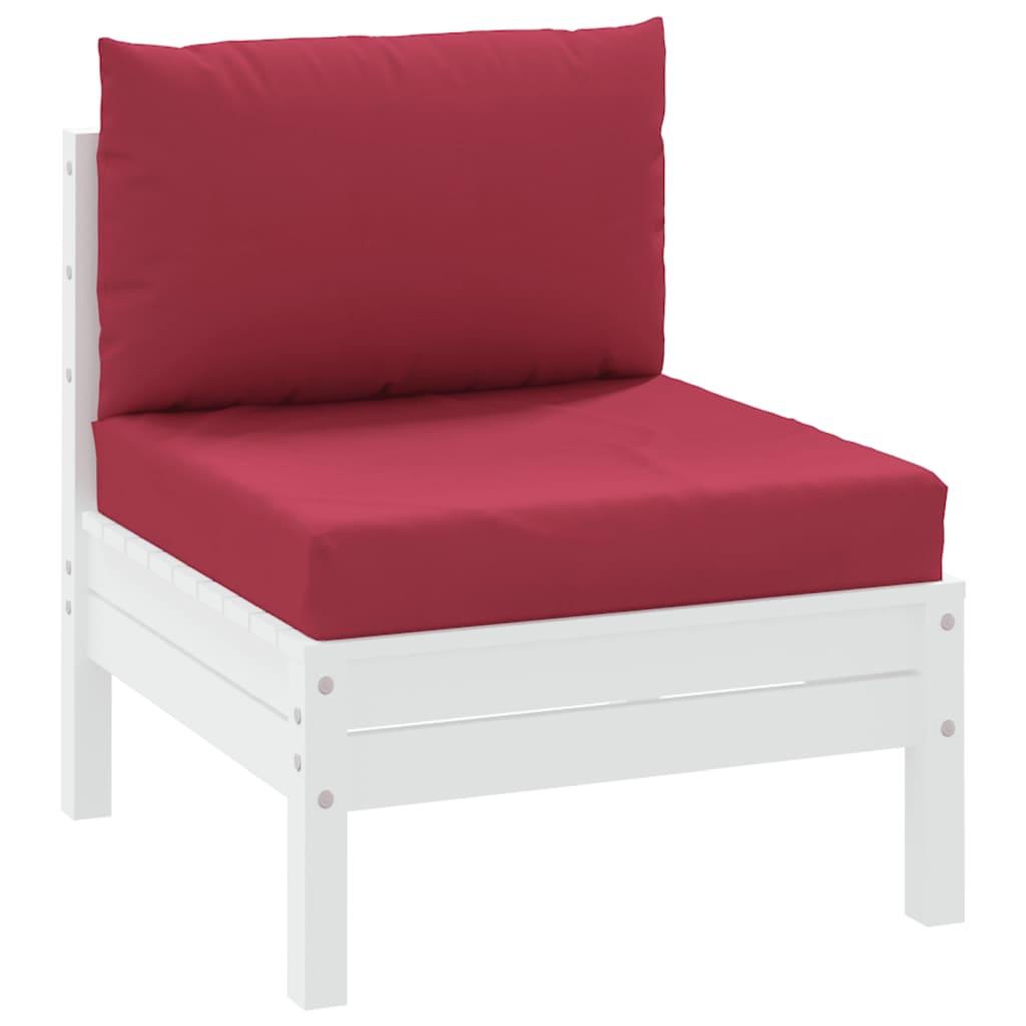 Voir la diapositive 3 : VIDAXL Coussins de palette lot de 2 rouge bordeaux tissu oxford