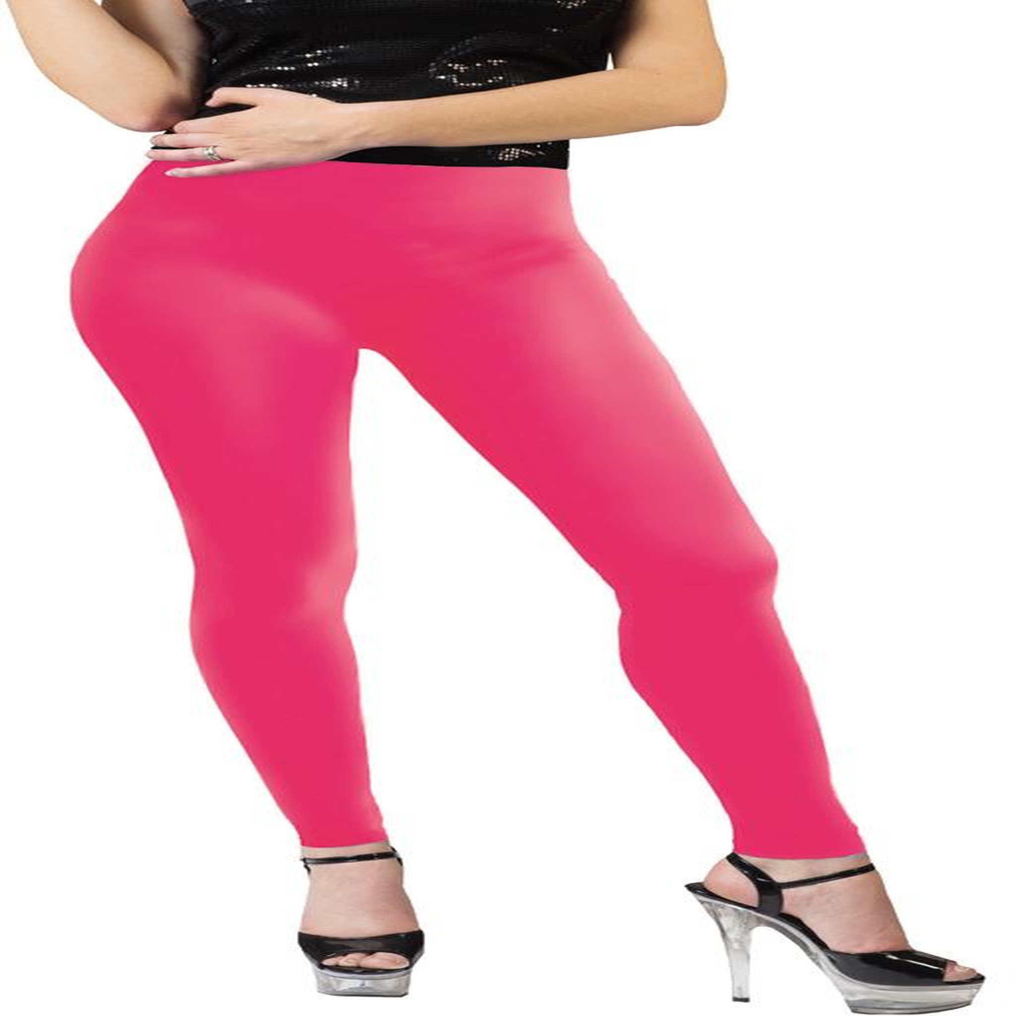 FUNNY FASHION Legging Rose Fluo - Adulte - L