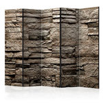 Paris Prix Paravent 5 Volets  Beautiful Brown Stone  172x225cm