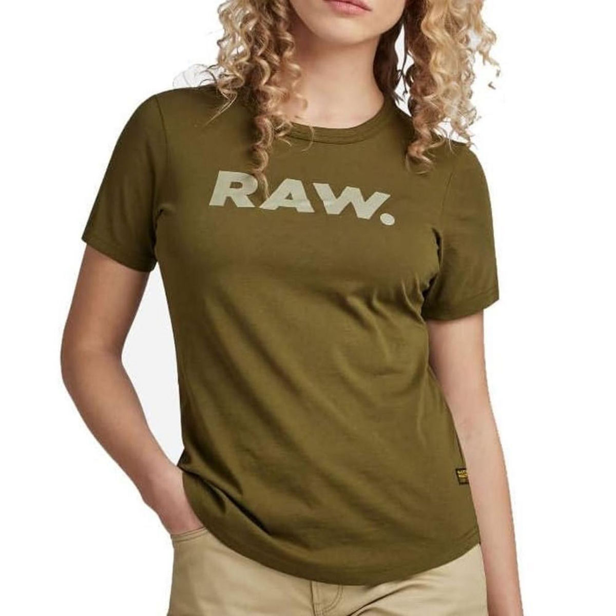 G-STAR RAW Deep Scoop Slim Body T-Shirt Donna