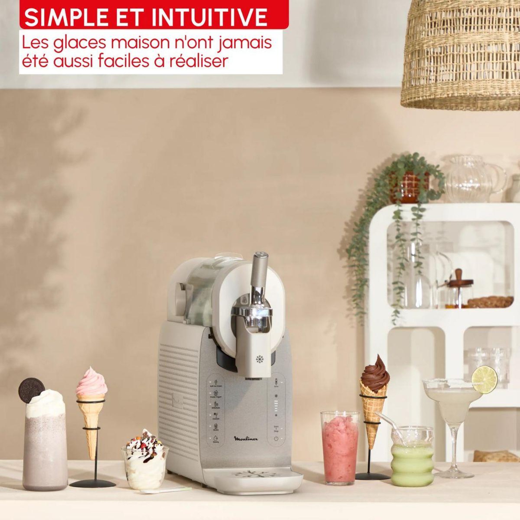 Voir la diapositive 4 : MOULINEX Sorbetière freezi machine à glaces mj803af0