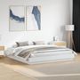 Voir la diapositive 1 : VIDAXL Cadre de lit sans matelas blanc 180x200 cm