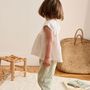 Voir la diapositive 5 : Petit Béguin Ensemble enfant blouse et pantalon en gaze de coton Arya