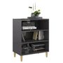 Voir la diapositive 3 : VIDAXL Buffet gris brillant 57x35x70 cm bois d'ingenierie