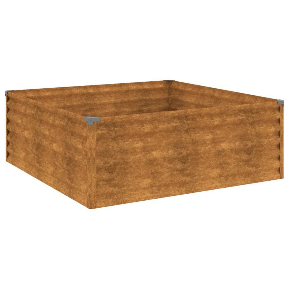 VIDAXL Lit sureleve de jardin 100x100x36 cm acier corten