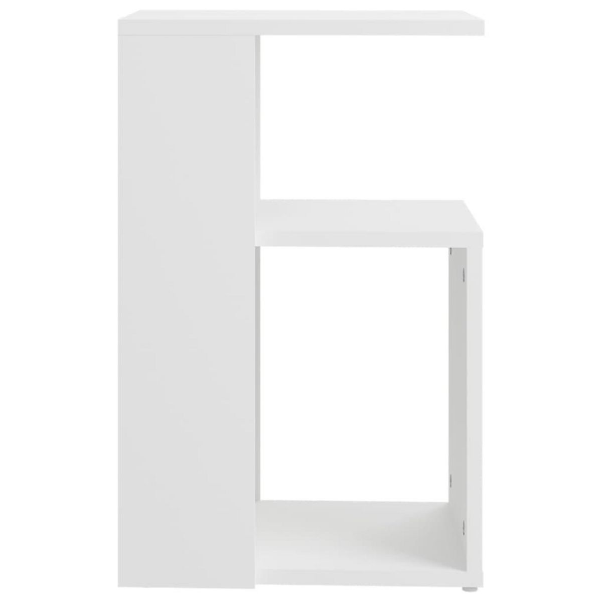 VIDAXL Table d'appoint Blanc 36x30x56 cm Bois d'ingenierie