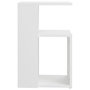 Voir la diapositive 4 : VIDAXL Table d'appoint Blanc 36x30x56 cm Bois d'ingenierie
