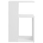Voir la diapositive 4 : VIDAXL Table d'appoint Blanc 36x30x56 cm Bois d'ingenierie