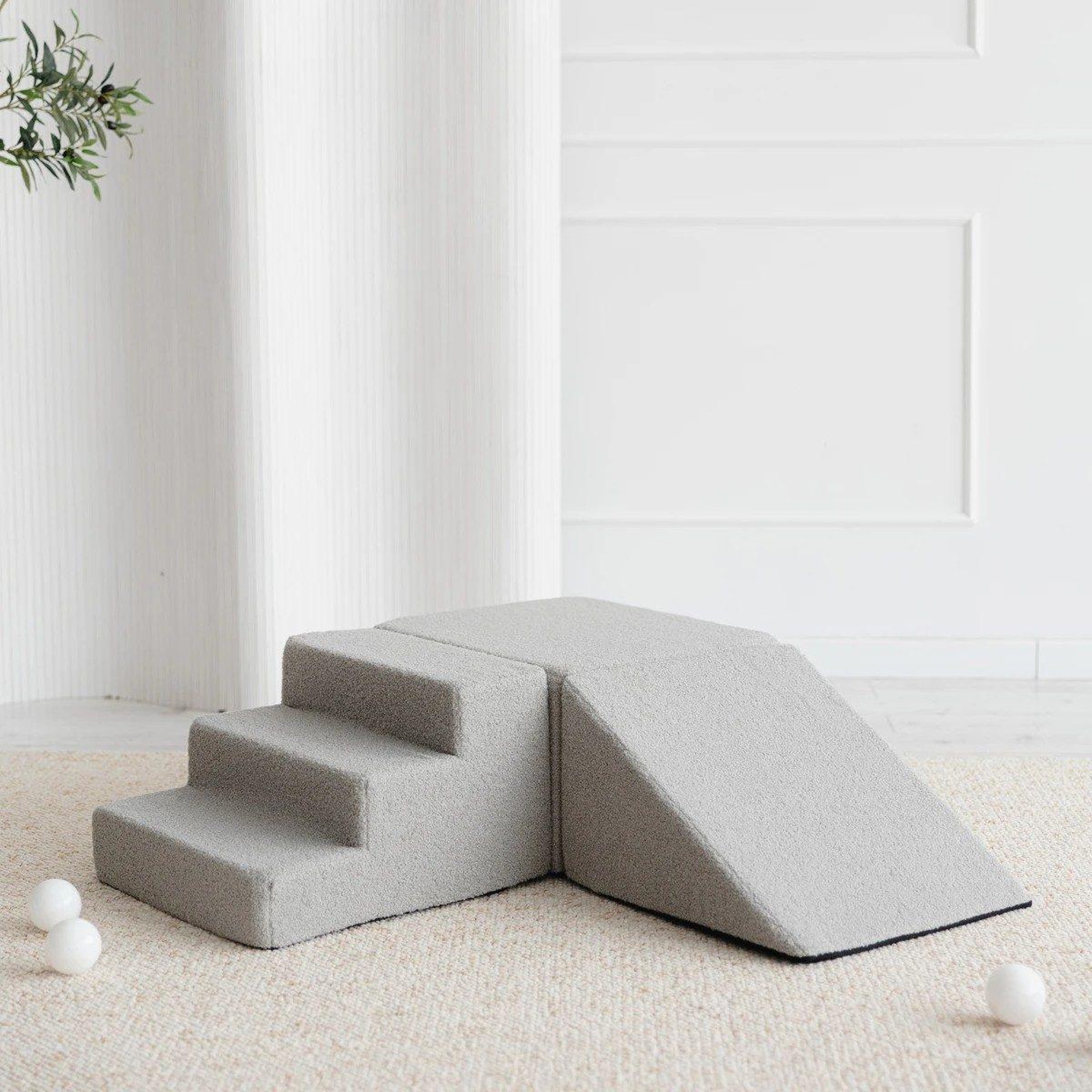 MONIO FOR KIDS Parcours de motricité 3 modules en mousse — Gris