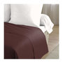 Voir la diapositive 2 : LOVELY HOME LOVELY HOME Drap Plat 100% coton 180x290 cm -1 personne - Marron